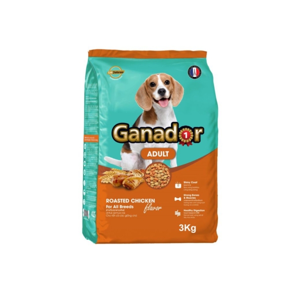 Thức ăn Ganador vị gà cho chó trưởng thành gói 3kg