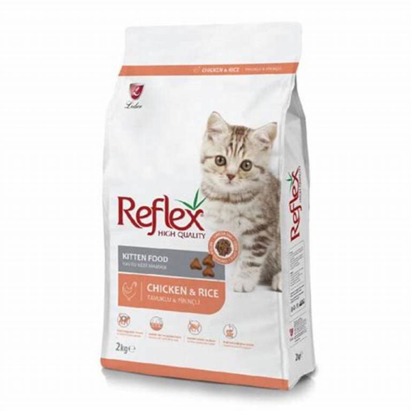 Thức ăn hạt cho mèo con Reflex Kitten Chicken & Rice 2kg