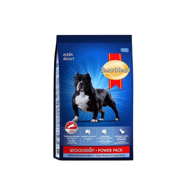 Thức ăn hạt Smartheart Power Pack Adult cho chó trưởng thành gói 3kg